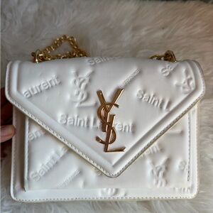 White Quilted Shoulder Bag